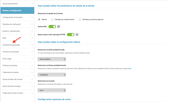 ¿Que hago para que se muestren las páginas legales? | 