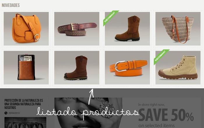 Listado de productos | 