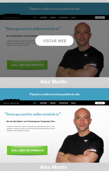 Web del fisioterapeuta Àlex Martín