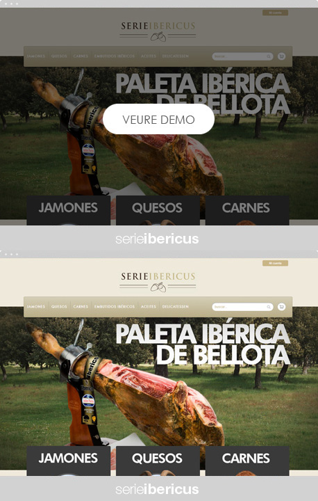 Ejemplo de tienda online con la plantilla Oleoshop Ibericus