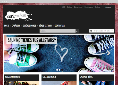 Ejemplo de tienda online con la plantilla Oleoshop Urban