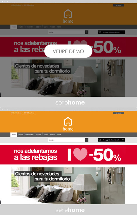 Ejemplo de tienda online con la plantilla Oleoshop Home