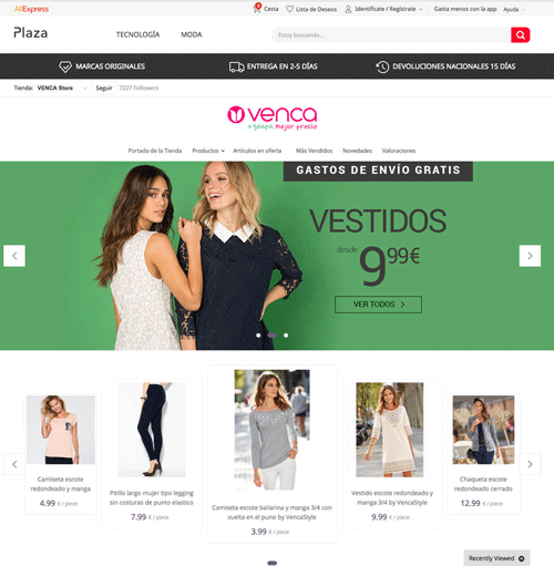 Aliexpress lands in Spain